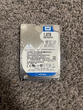 WD Blue 1TB 2.5" Internal Laptop Hard Drive - Blue